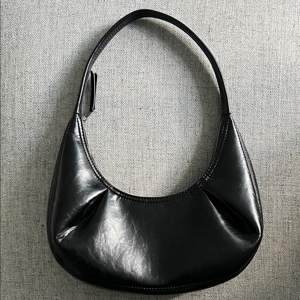 Elegant Black FauxLeather Women's Bag